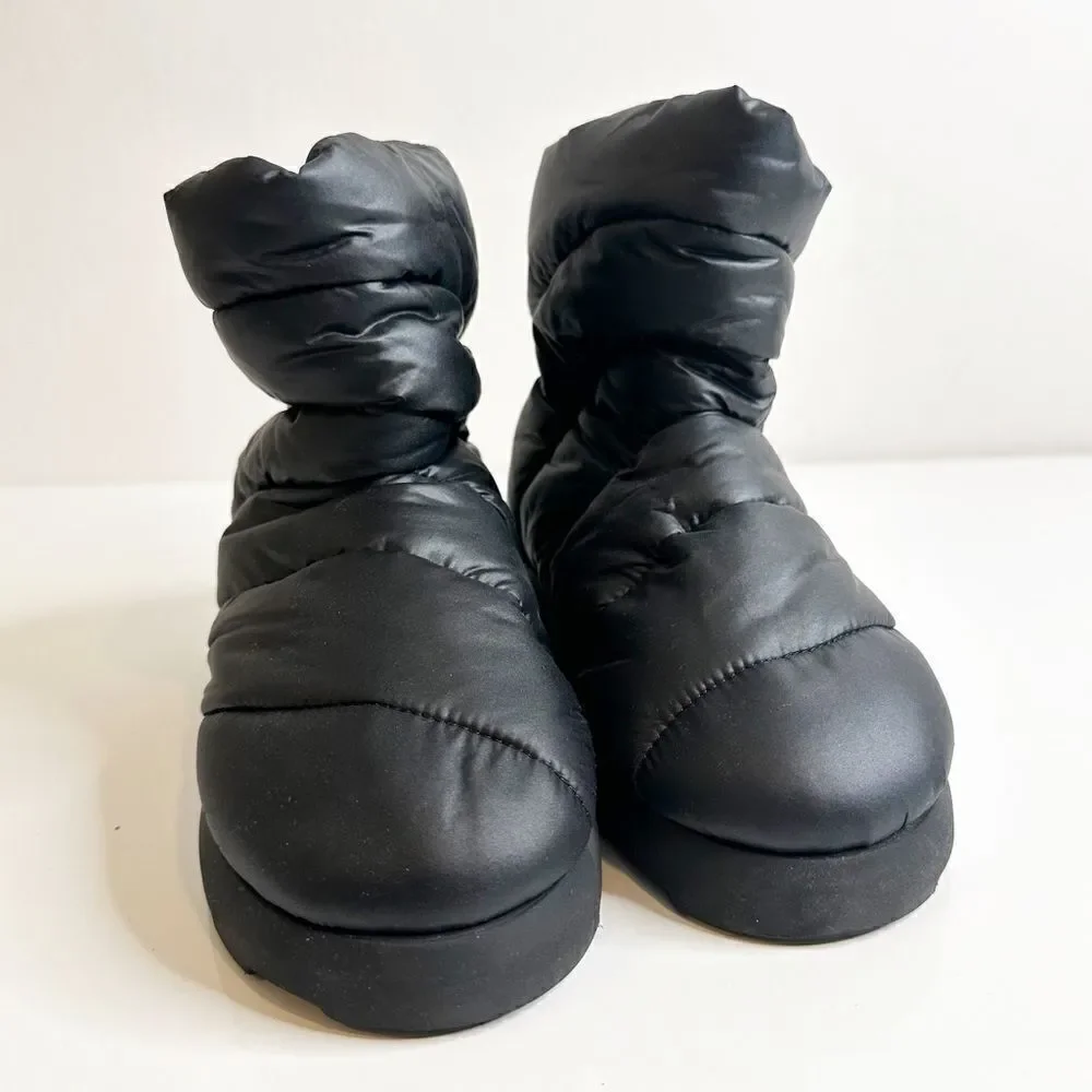Piumestudio Luna Padded Ankle Boots Water Resistant Black Women's 37 US 6.5
